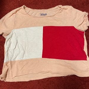 Tommy Hilfiger crop top in peach
